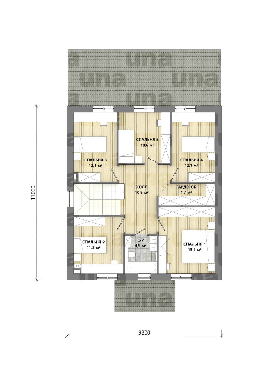 План 2 этажа