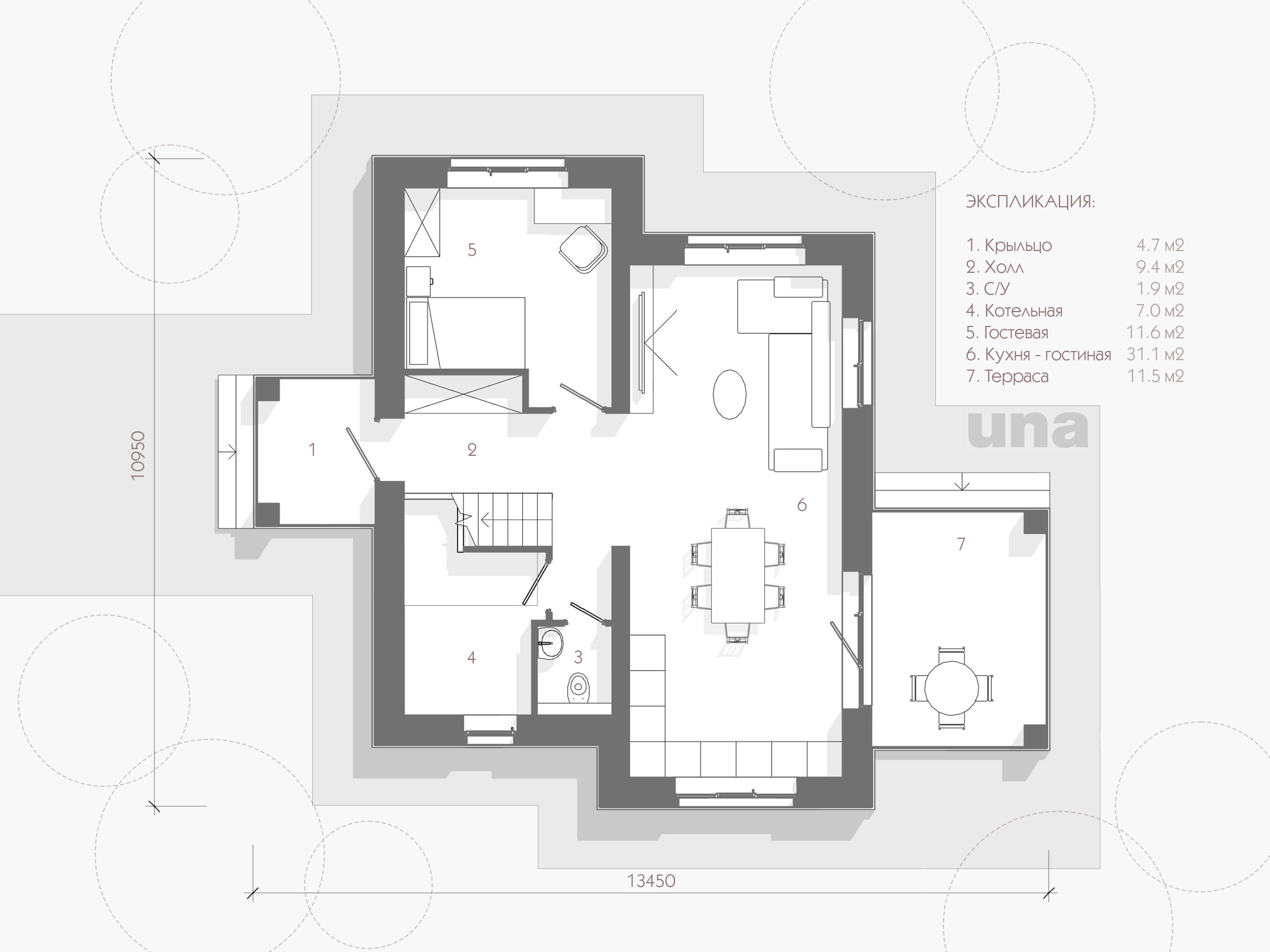 План 1 этажа